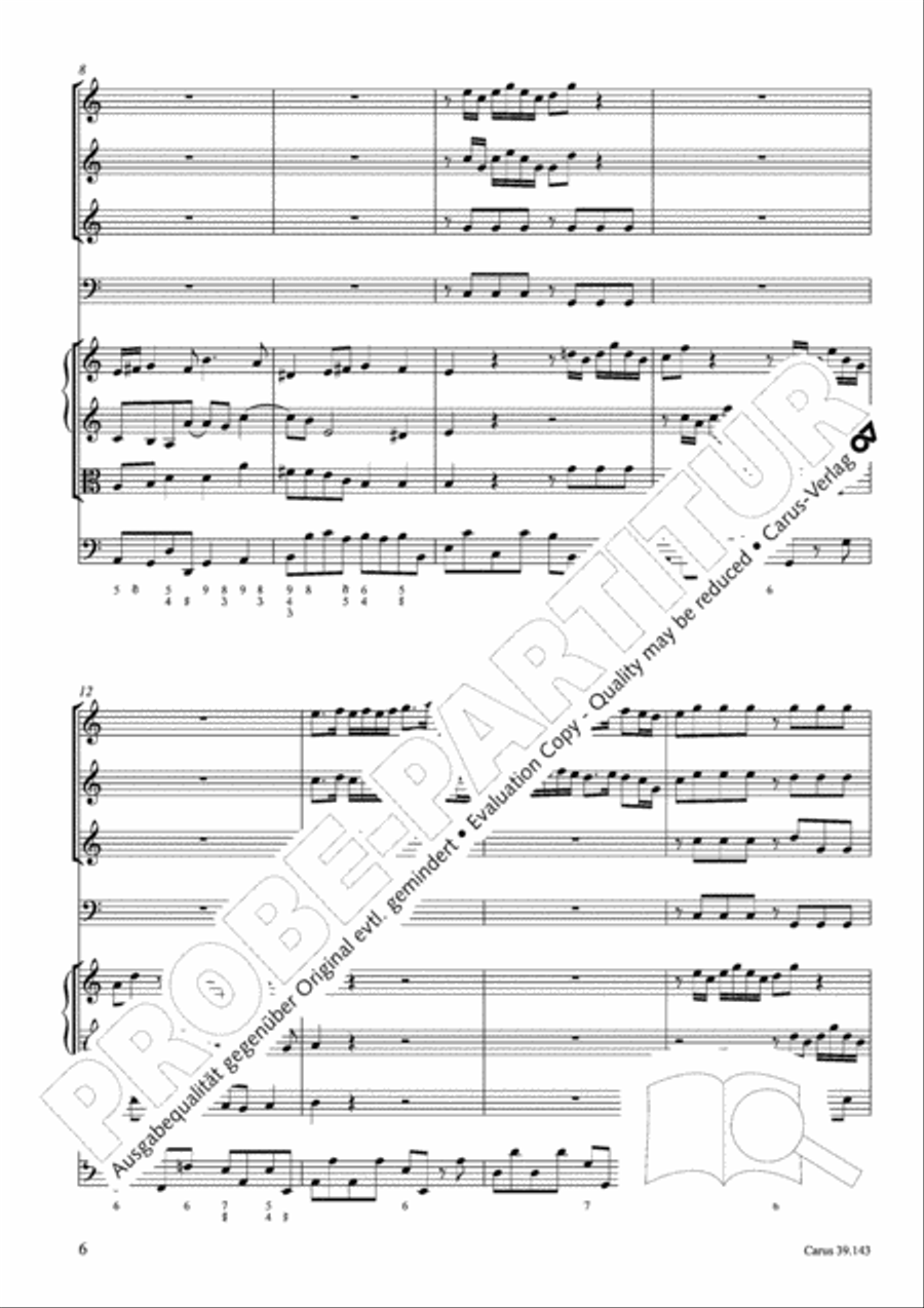 Magnificat in C major 4-Part scores gallery preview page 7