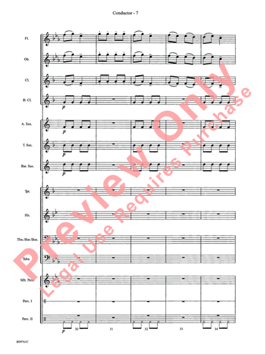 Bartók Suite (from For Children) by Bela Bartok Concert Band - Sheet Music page 10