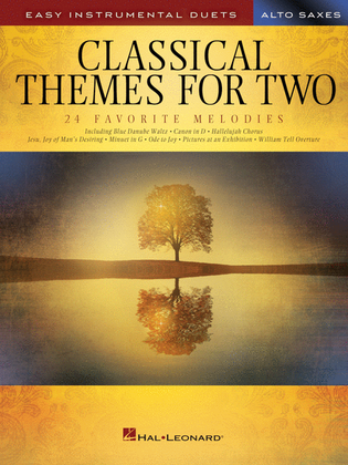 Book cover for Classical Themes for Two Alto Saxophones