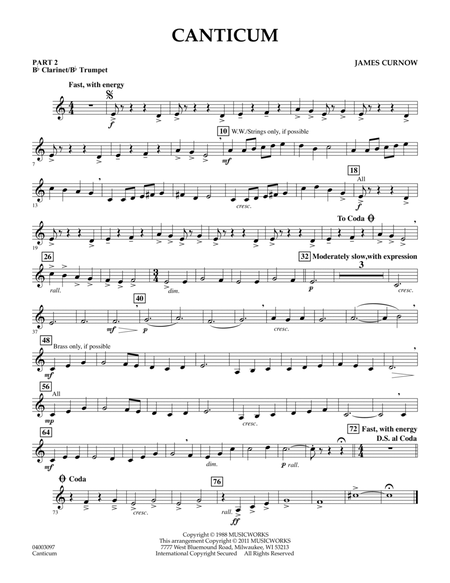 Canticum - Pt.2 - Bb Clarinet/Bb Trumpet