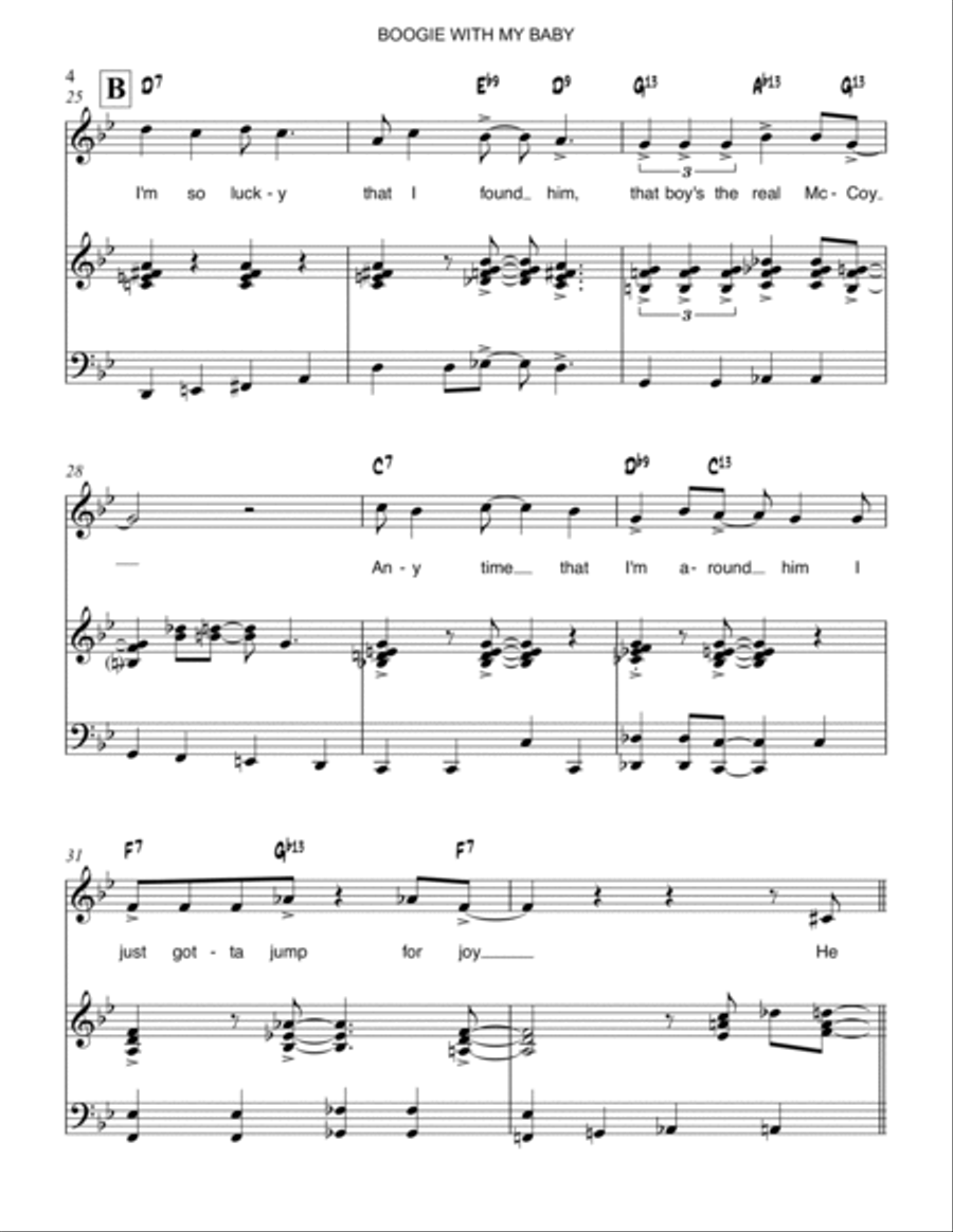 Boogie With My Baby Voice scores gallery preview page 4