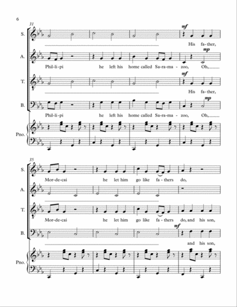 Saramazoo 4-Part scores gallery preview page 6