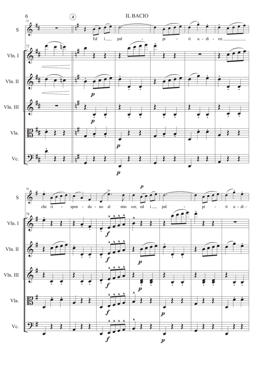 Il Bacio - Full score Il Bacio - Full score Small Ensemble scores gallery preview page 6