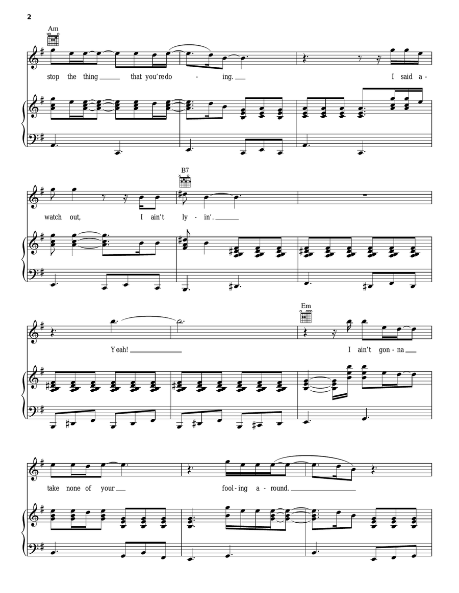 I Put A Spell On You Piano, Vocal, Guitar scores gallery preview page 2