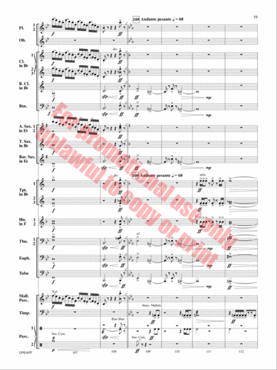 Polar Vortex Concert Band scores gallery preview page 20