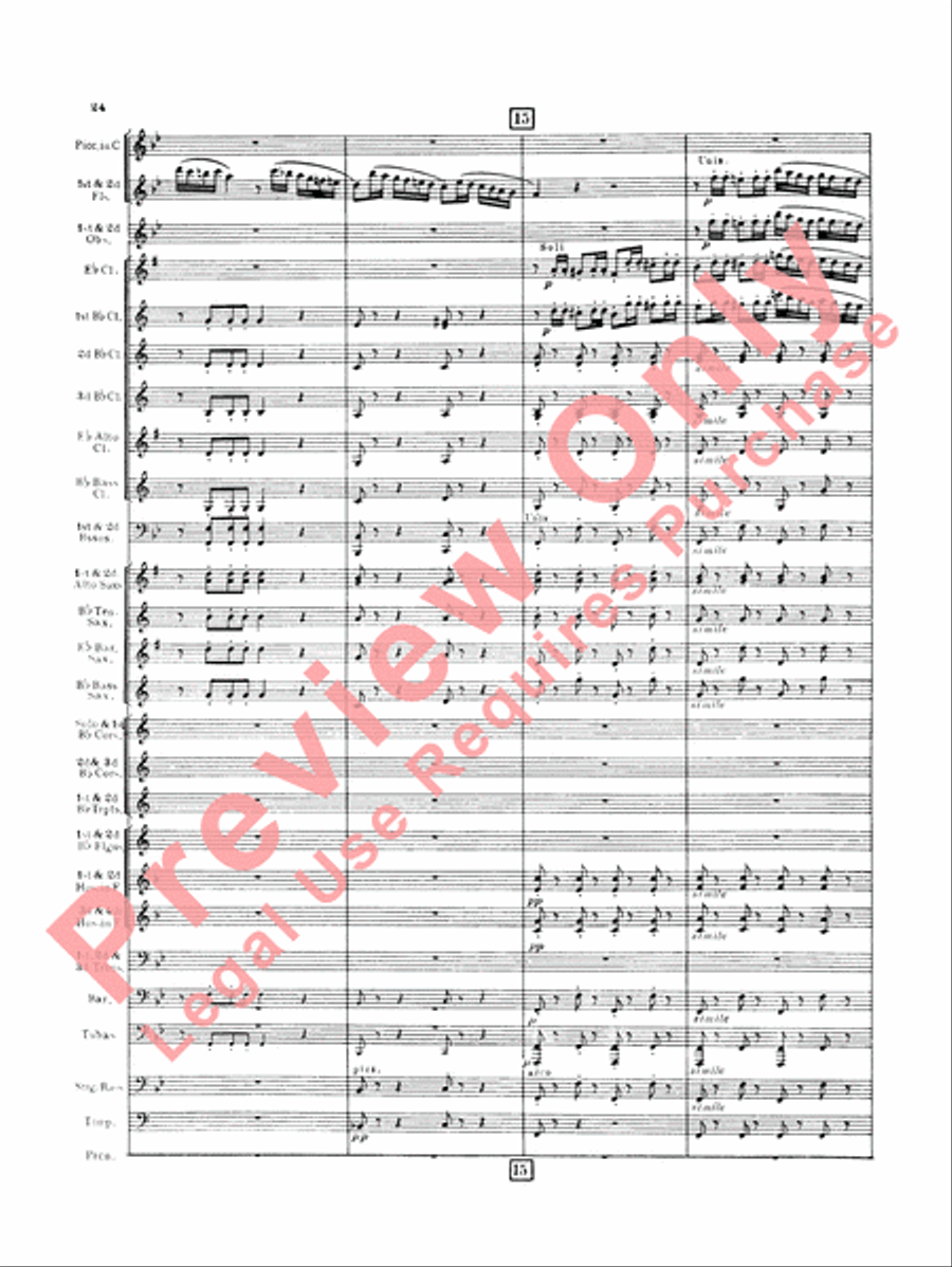 Italian in Algiers (Overture) Concert Band scores gallery preview page 27