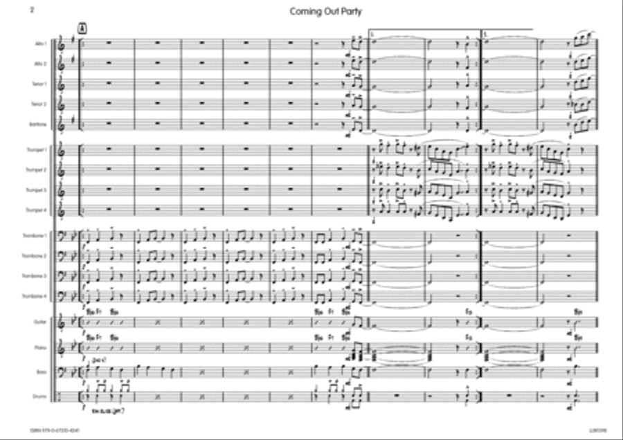 Coming Out Party Big Band scores gallery preview page 3