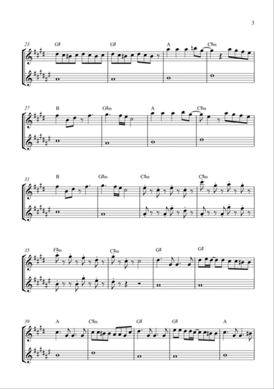 Bloody Mary Bloody Mary Woodwind Duet scores gallery preview page 3