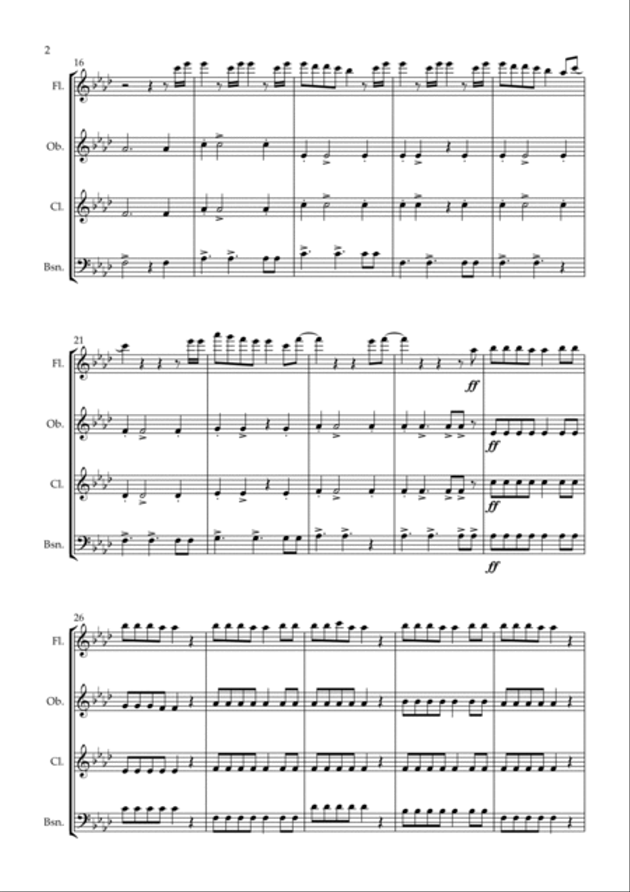 Love Me Like You Do Love Me Like You Do Woodwind Quartet scores gallery preview page 2