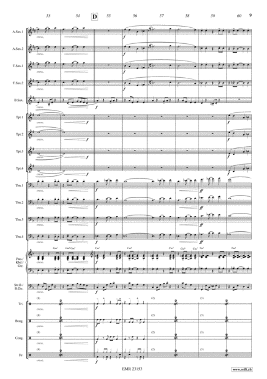 Last Tango In Paris Big Band scores gallery preview page 9