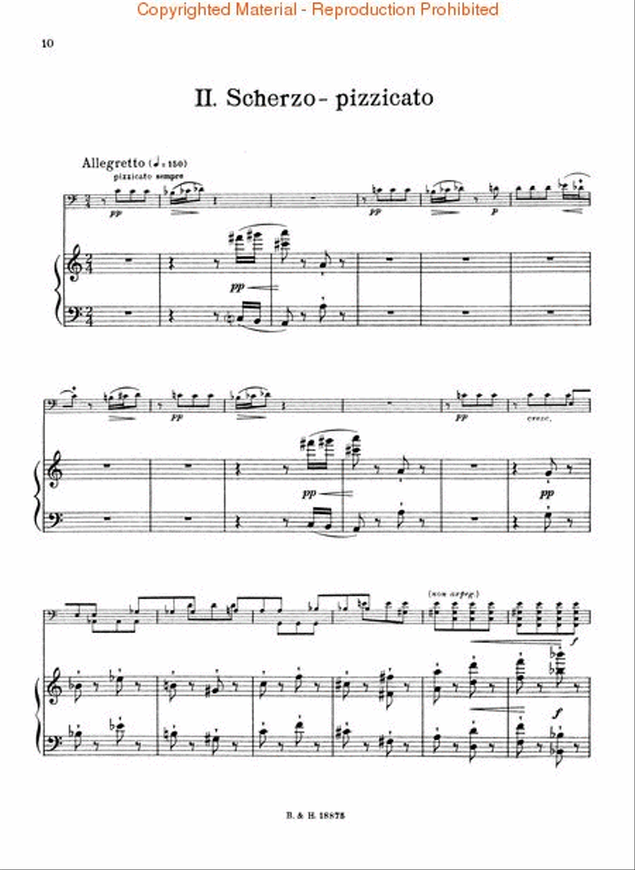 Sonata in C, Op. 65 Cello scores gallery preview page 3