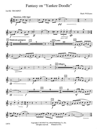 Fantasy on "Yankee Doodle": 2nd B-flat Trumpet