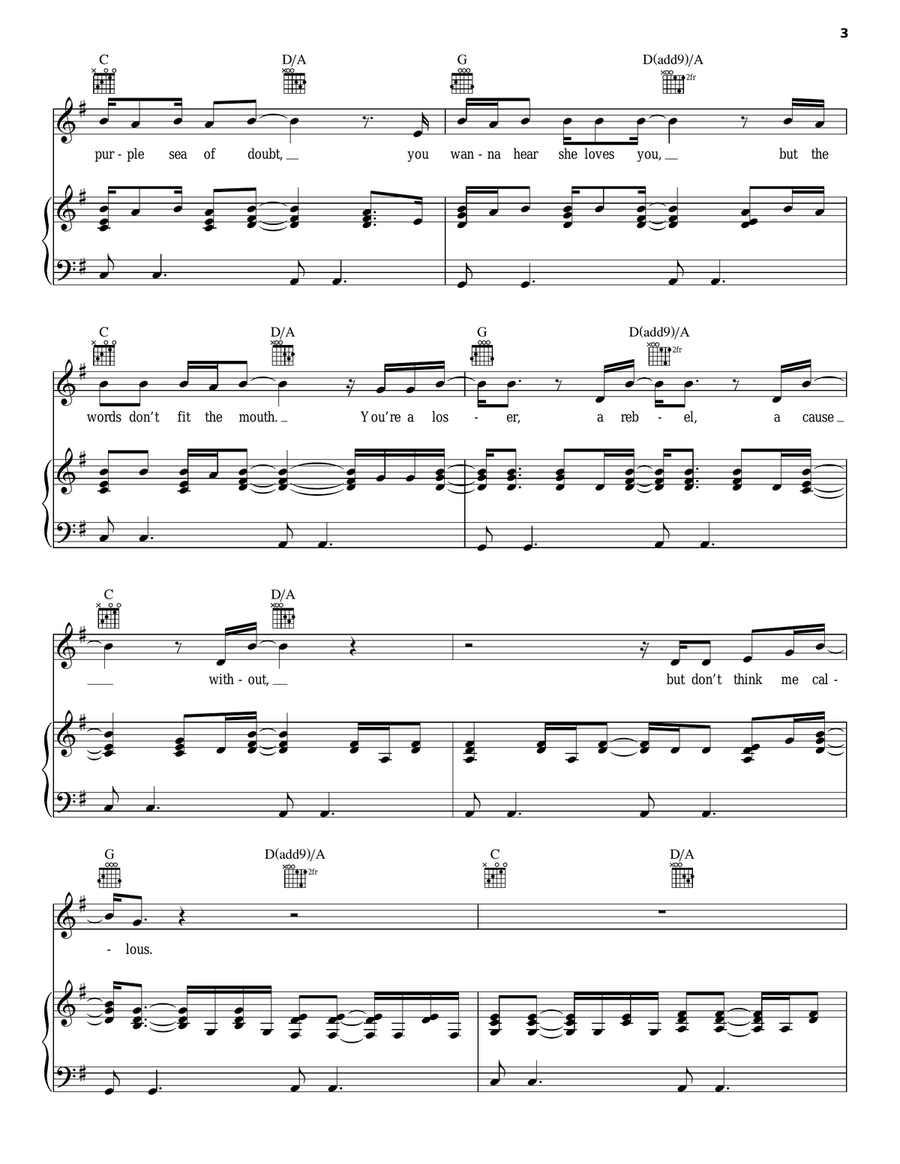 Jane S. Piddy Acoustic Guitar scores gallery preview page 3