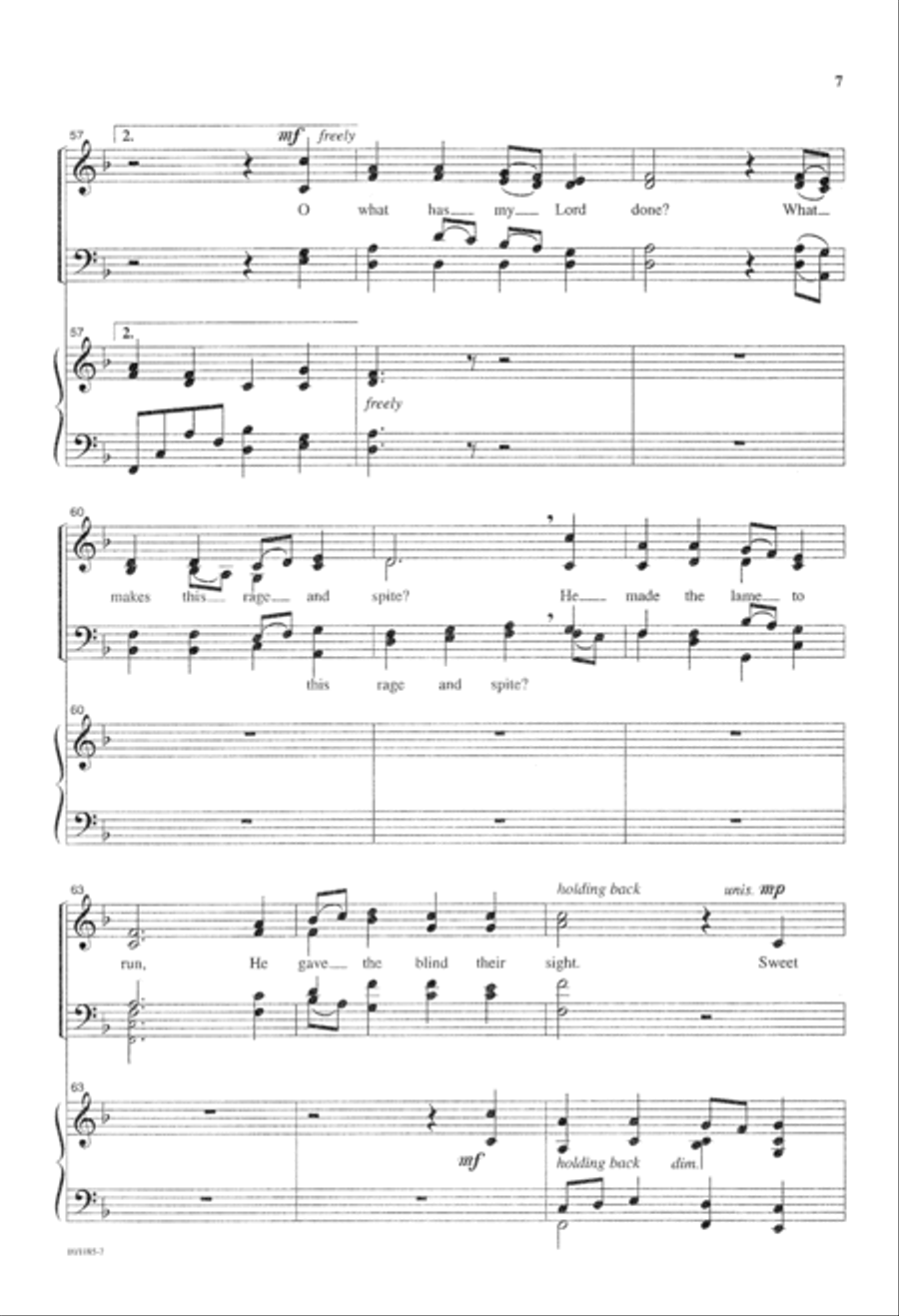 My Song is Love Unknown 4-Part scores gallery preview page 7
