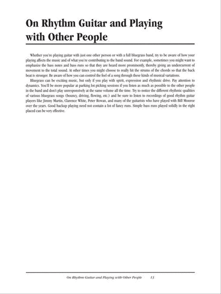 Teach Yourself Bluegrass Guitar Acoustic Guitar scores gallery preview page 10