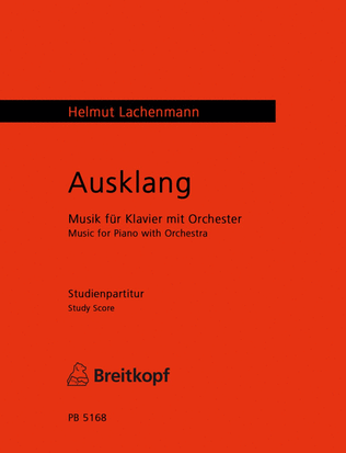 Book cover for Ausklang