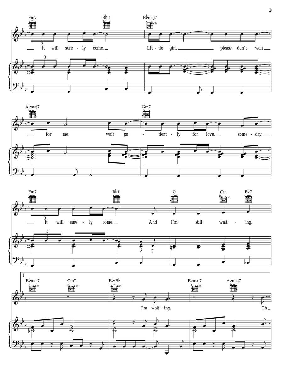 I'm Still Waiting Piano, Vocal, Guitar scores gallery preview page 3