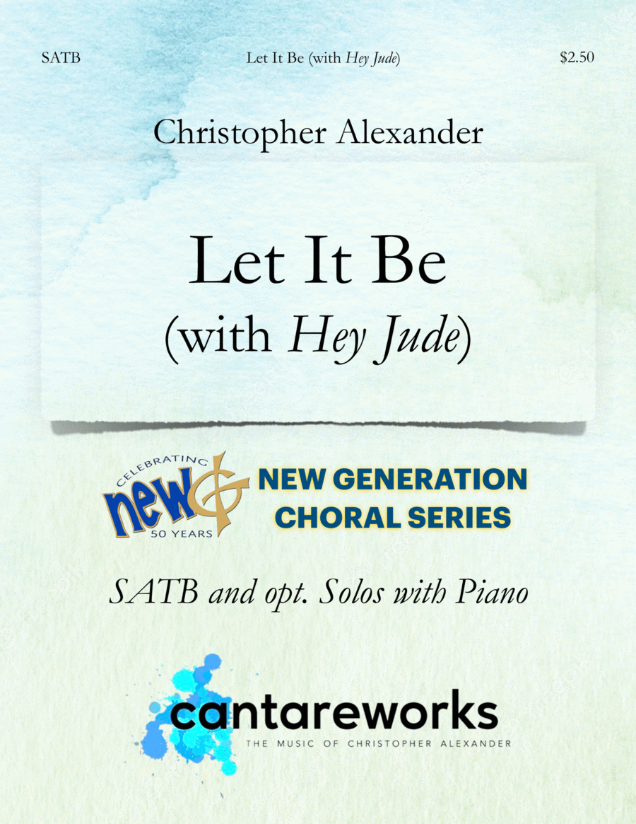 Let It Be 4-Part scores gallery preview page 1
