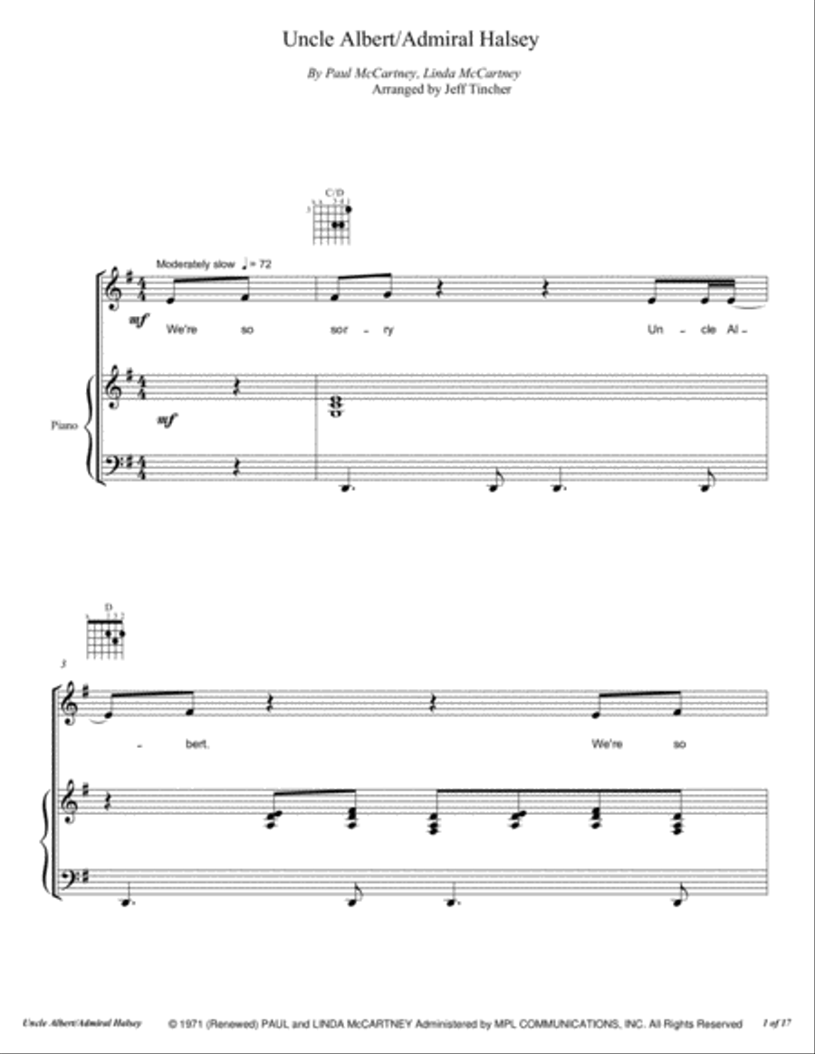 Uncle Albert/admiral Halsey Voice scores gallery preview page 2