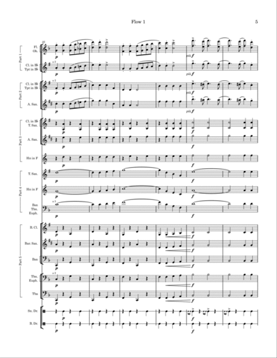 Hilo March Concert Band scores gallery preview page 5