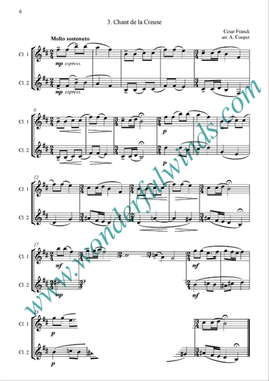 4 Pièces Brèves 4 Pièces Brèves Clarinet Duet scores gallery preview page 4