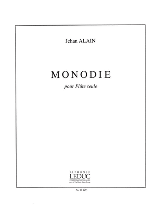 Book cover for Monodie (flute Solo)