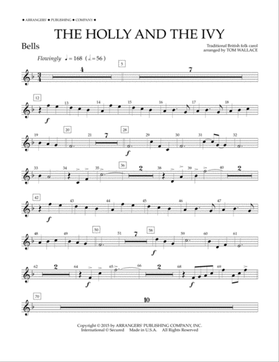 The Holly and the Ivy - Bells Concert Band scores gallery preview page 1
