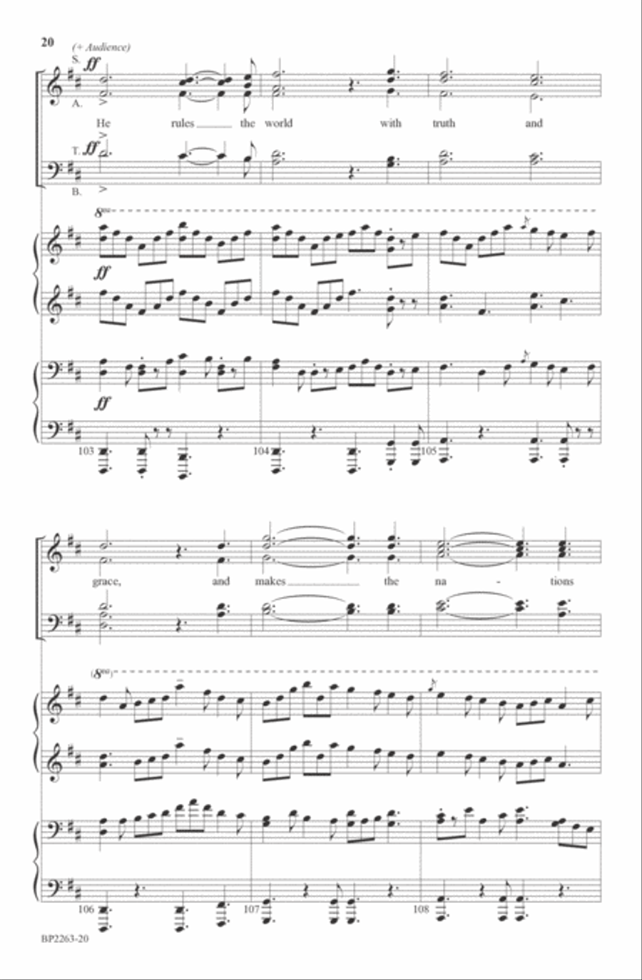 Joy to the World! 4-Part scores gallery preview page 20