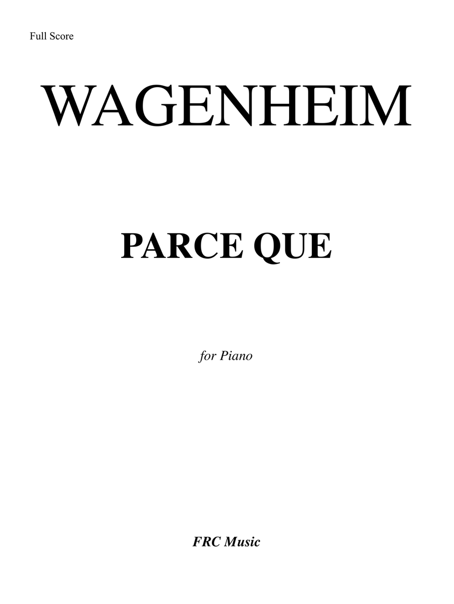 Parce Que Piano Solo scores gallery preview page 1