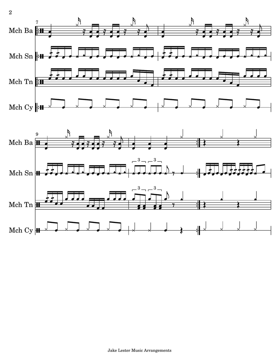 Gamma Ray (Cadence) Percussion Ensemble scores gallery preview page 2