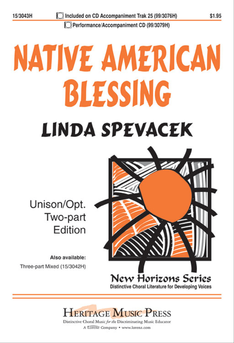Native American Blessing Unison Choir scores gallery preview page 1