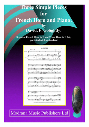 Book cover for Three Simple Pieces for French Horn and Piano