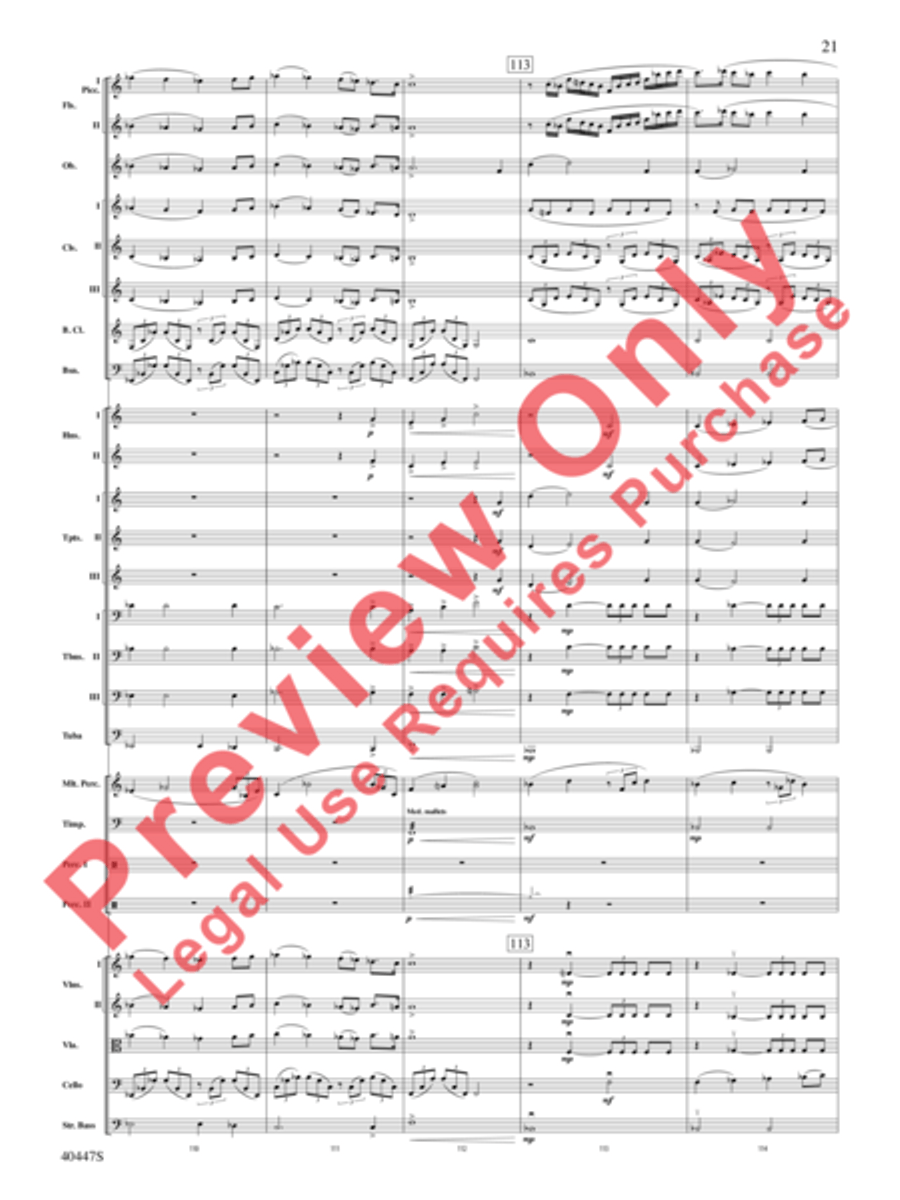 Triumph of the Argonauts Full Orchestra scores gallery preview page 22