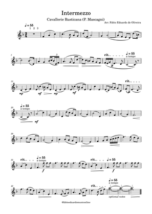 Intermezzo (Cavalleria Rusticana) - Easy Arrangement