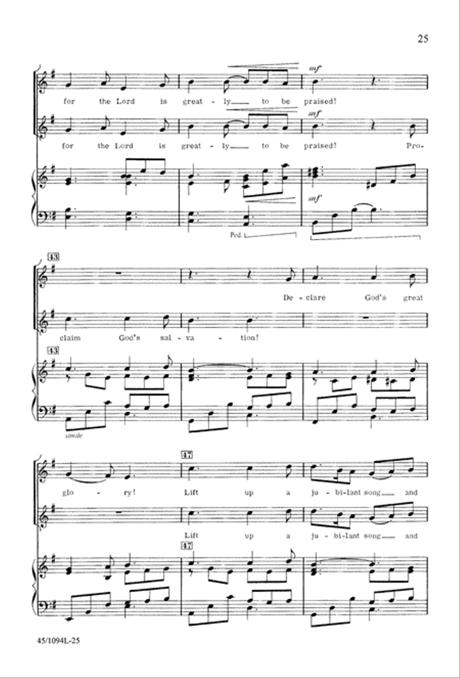10 Anthems for about 10 Singers Unison Choir scores gallery preview page 26