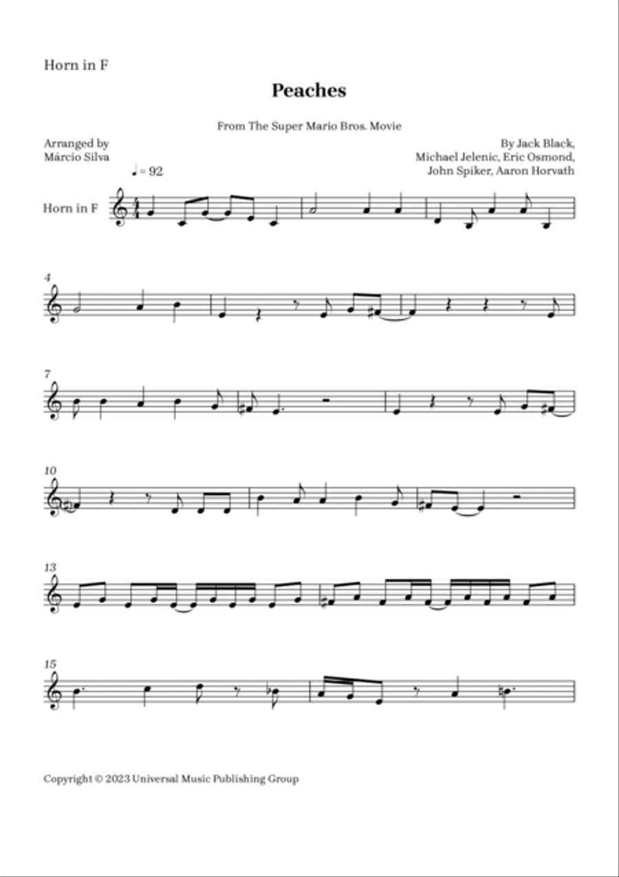Peaches Horn scores gallery preview page 4