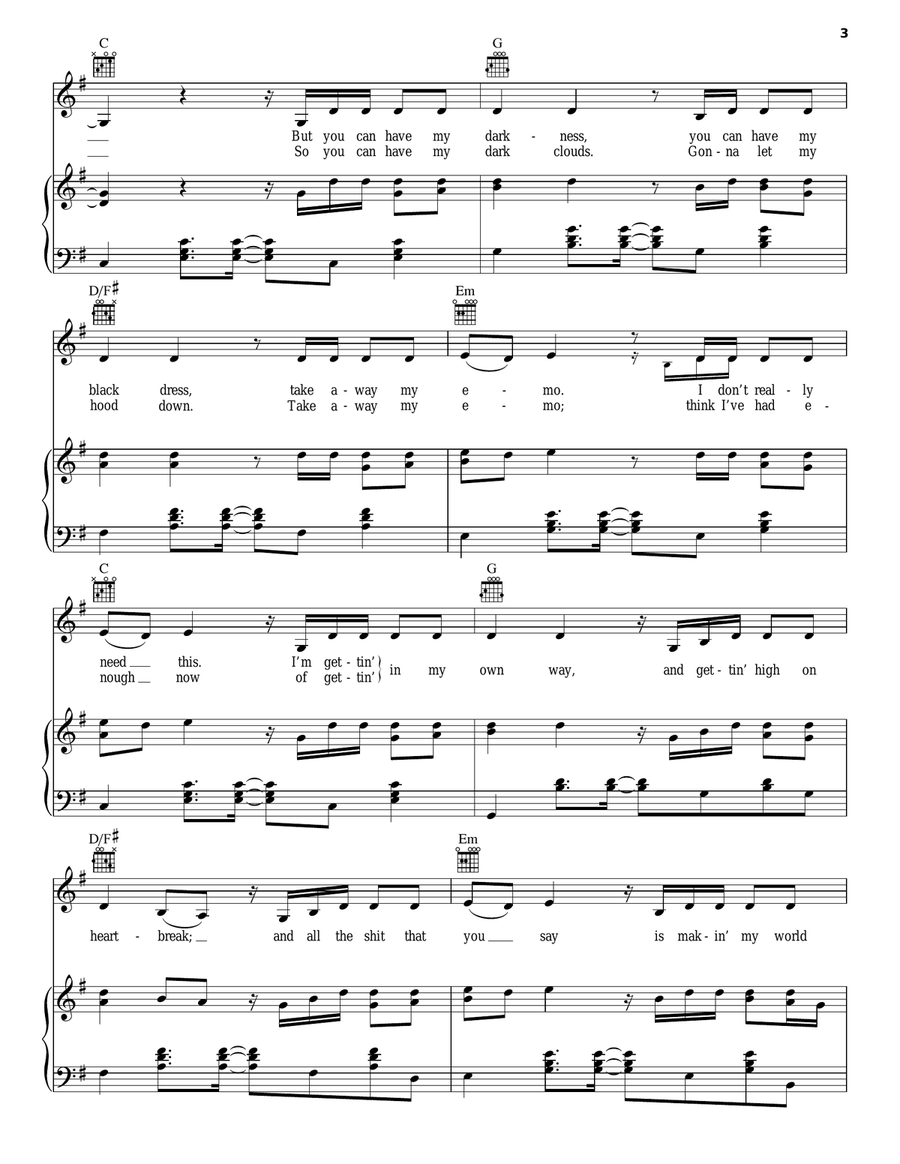 Clear Blue Sky Clear Blue Sky Acoustic Guitar scores gallery preview page 3