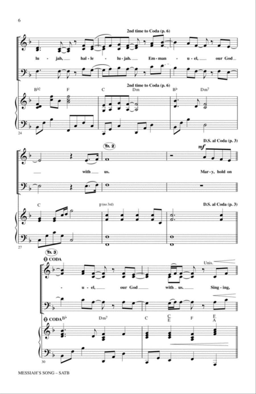 Messiah's Song 4-Part scores gallery preview page 4