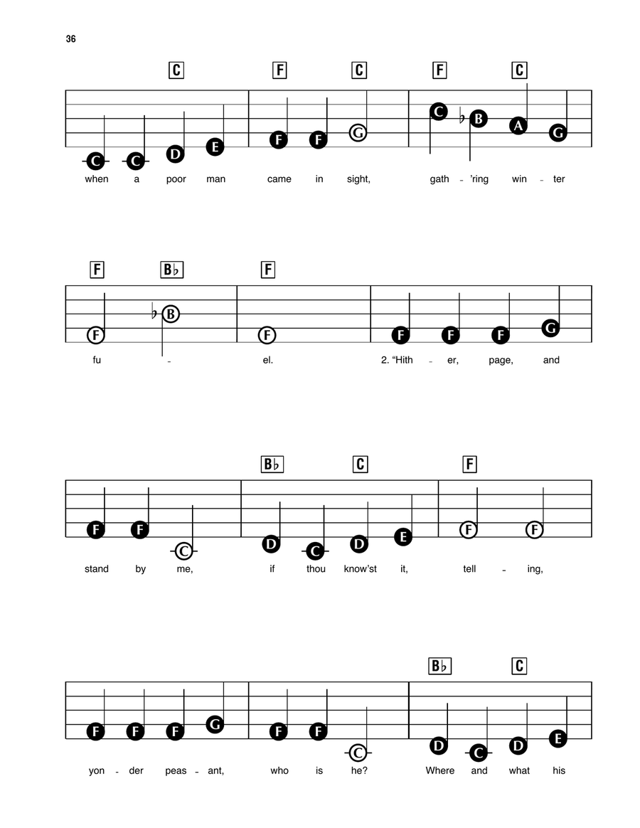 Good King Wenceslas Electronic Keyboard scores gallery preview page 2