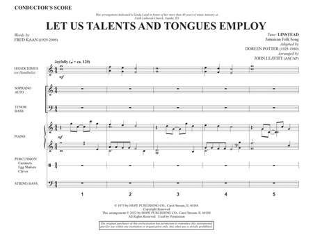 Let Us Talents And Tongues Employ (arr. John Leavitt) - Full Score