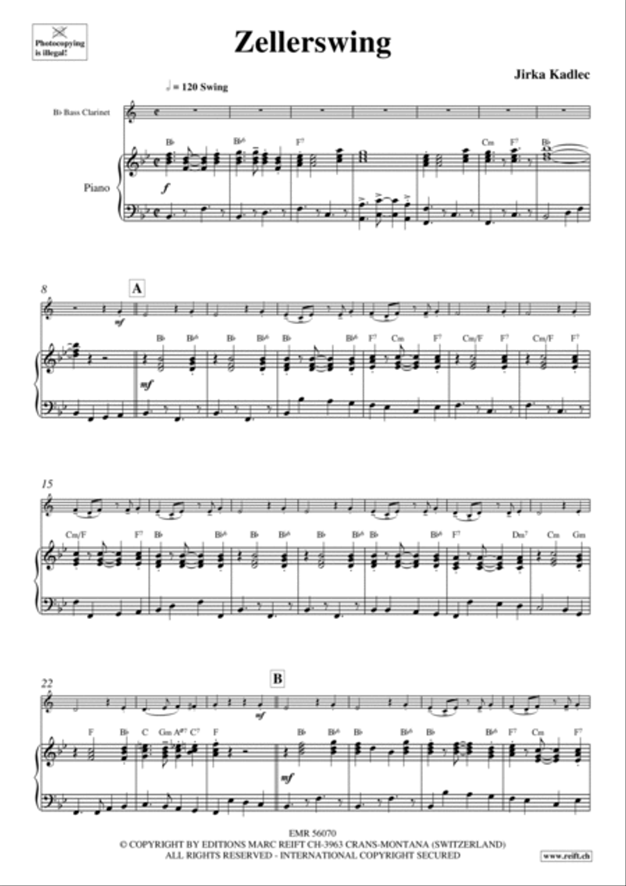 Zellerswing Bass Clarinet scores gallery preview page 4