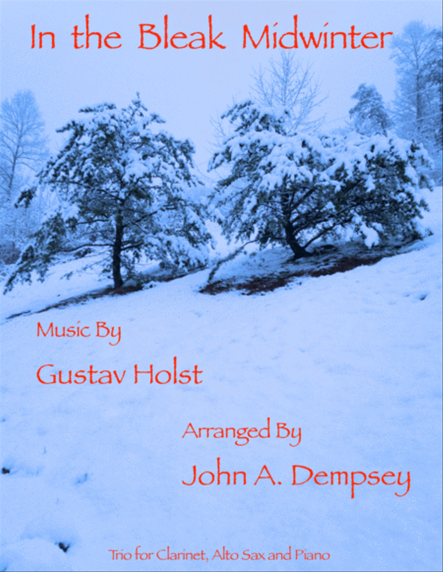 In the Bleak Midwinter (Trio for Clarinet, Alto Sax and Piano) Small Ensemble scores gallery preview page 1