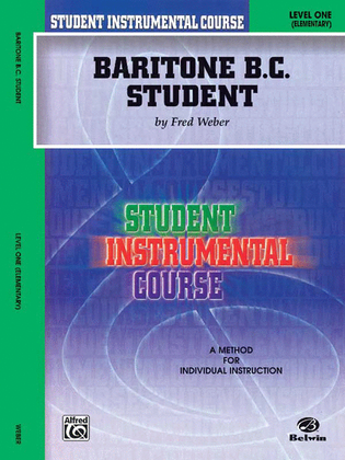 Book cover for Student Instrumental Course Baritone (B.C.) Student