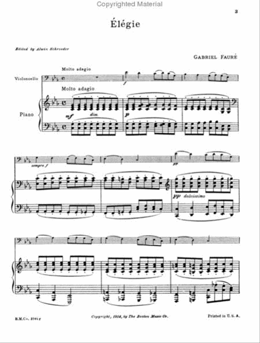 Elegie Piano Accompaniment scores gallery preview page 2