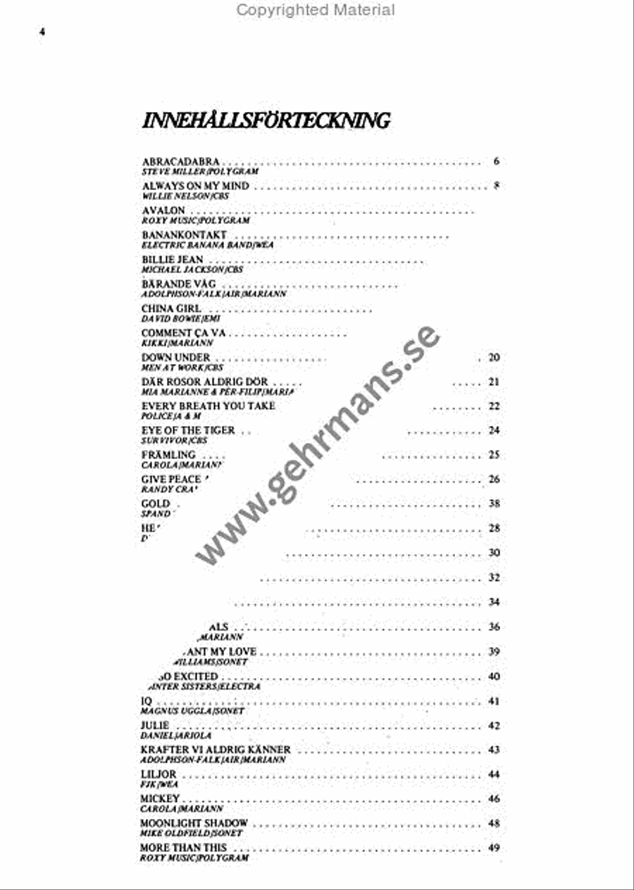 Pop 83 Piano, Vocal, Guitar scores gallery preview page 2