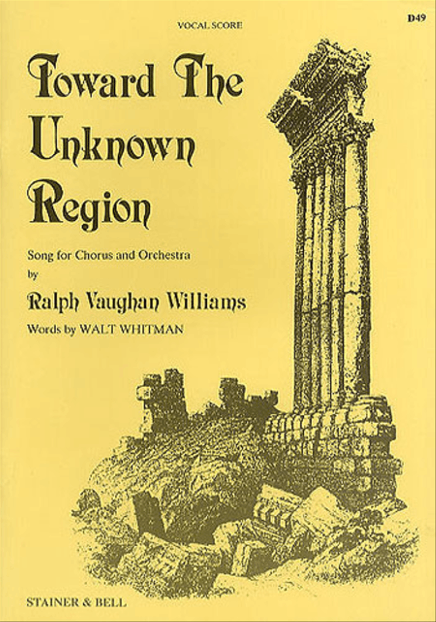 Toward the Unknown Region. Vocal Score 4-Part scores gallery preview page 1