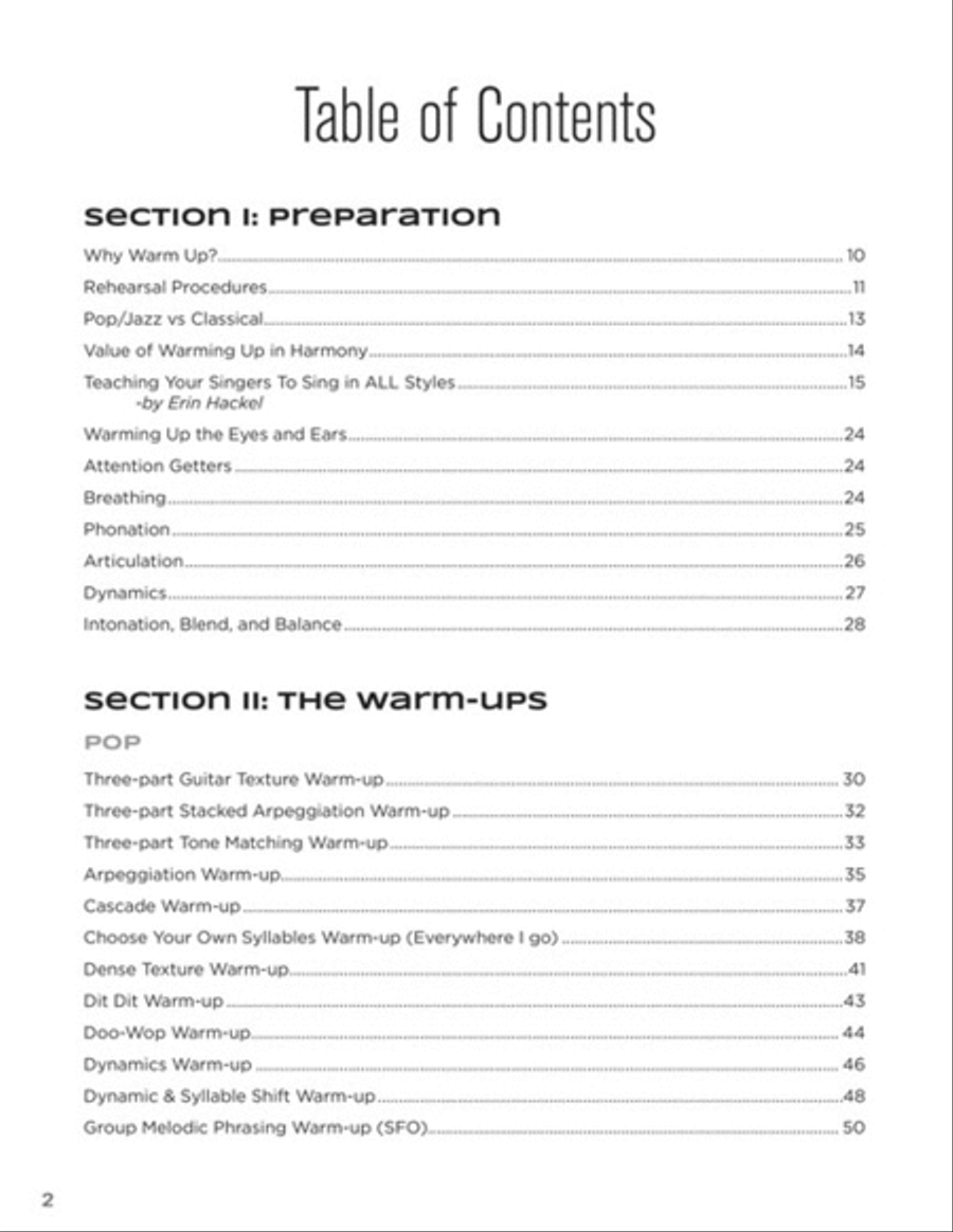 A Cappella Warm-Ups A Cappella scores gallery preview page 2