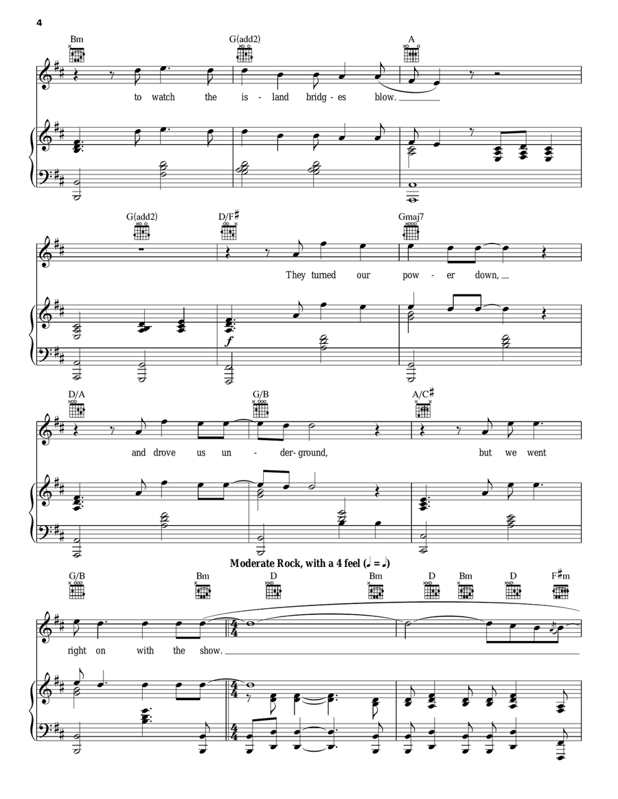 Miami 2017 (Seen The Lights Go Out On Broadway) Acoustic Guitar scores gallery preview page 4