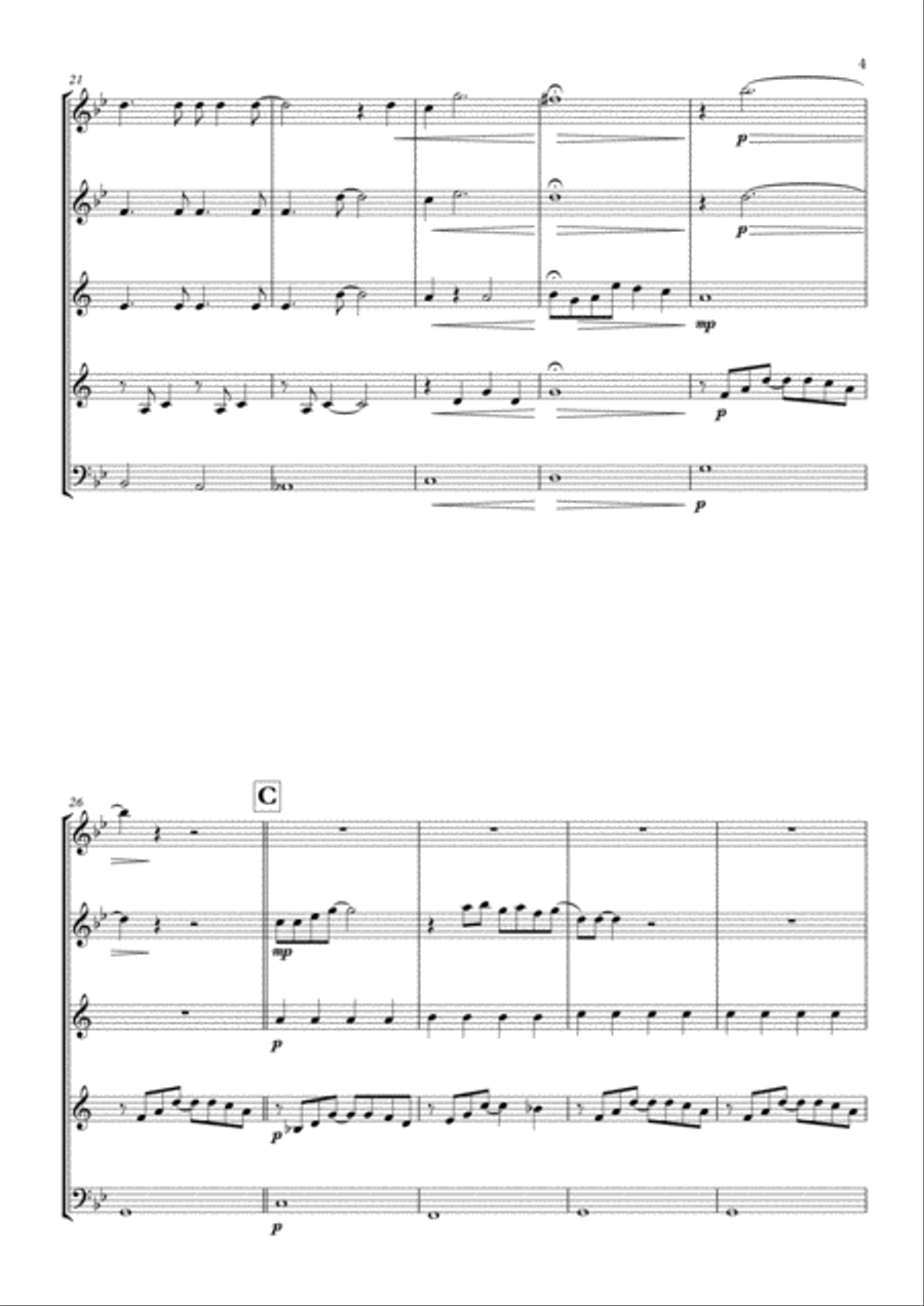 City Of Stars Woodwind Quintet scores gallery preview page 5