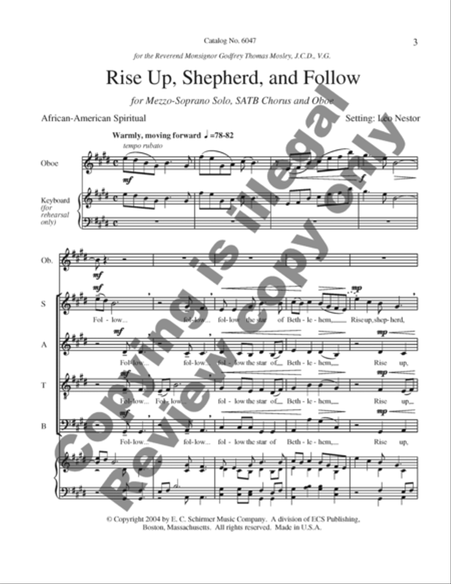 Rise Up, Shepherd, and Follow 4-Part scores gallery preview page 23